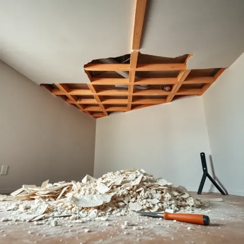 Demontaż sufitu GK cena