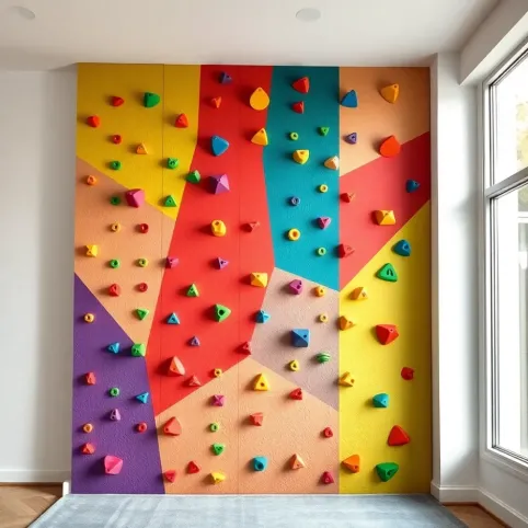 Domowa ścianka wspinaczkowa dla dzieci