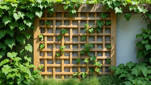 Drewniana kratka na ścianę