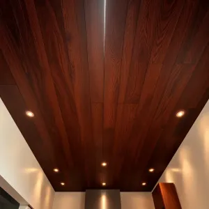 Drewniany sufit w kuchni