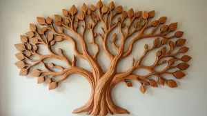 Drzewo genealogiczne na ścianę Drewniane