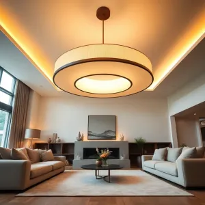 Duża lampa sufitowa do salonu