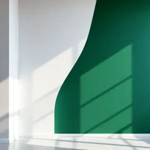 Dwa kolory ścian w salonie