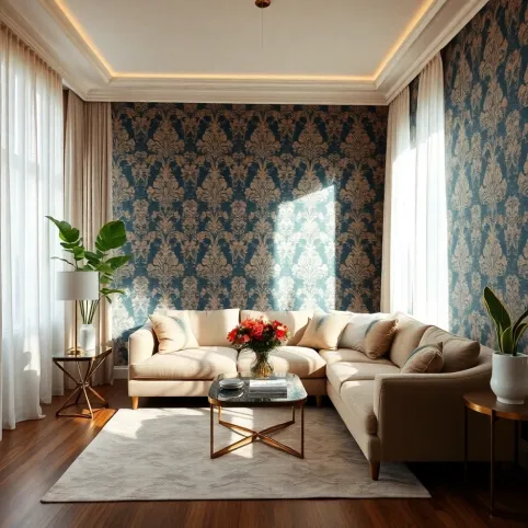 Eleganckie Tapety Do Salonu