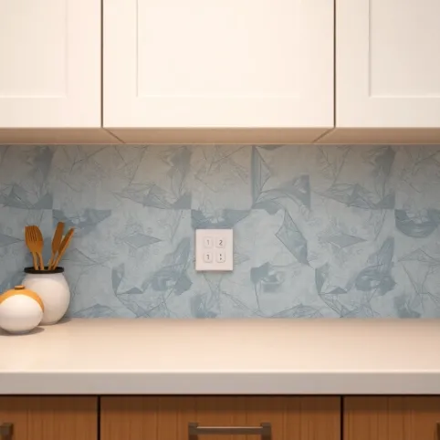 Fototapeta do kuchni między szafki