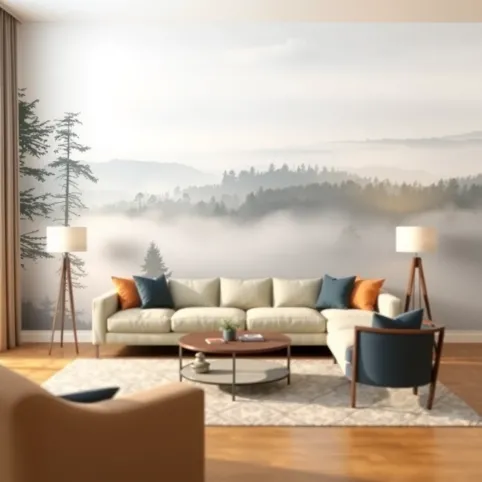 Fototapeta do salonu powiększająca