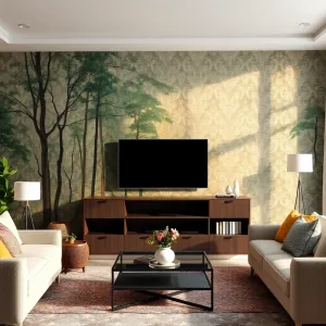 Fototapeta do salonu za telewizor