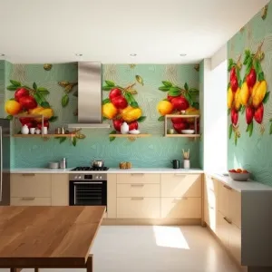 Fototapety do kuchni zmywalne 3D