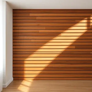 Gotową ścianka z lameli