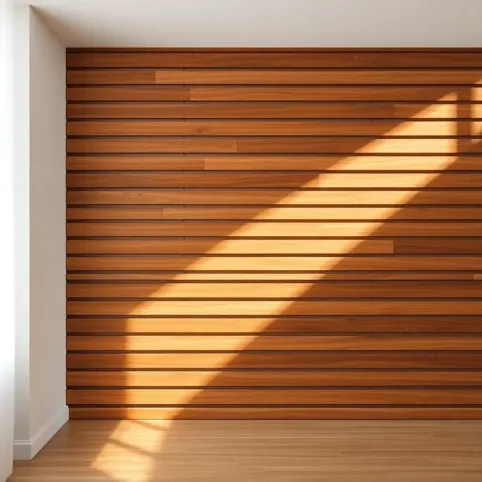 Gotową ścianka z lameli