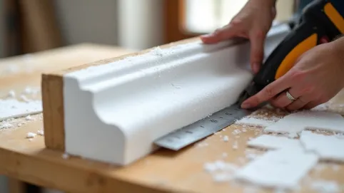 jak dociąć listwy sufitowe styropianowe