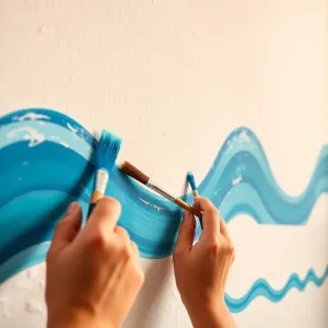 Jak namalować fale na ścianie