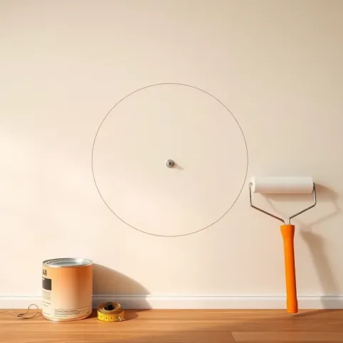 Jak namalować koło na ścianie