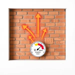 jak obliczyć współczynnik przenikania ciepła dla ściany