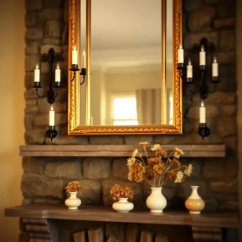 Jak ozdobić ścianę nad kominkiem