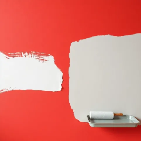 Jak pokryć czerwoną farbę na ścianie