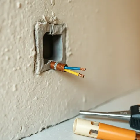 Jak połączyć przecięty kabel w ścianie