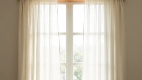 jak powiesić firanki bez karnisza