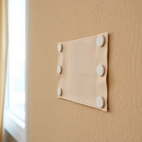 Jak przyczepić materiał do ściany