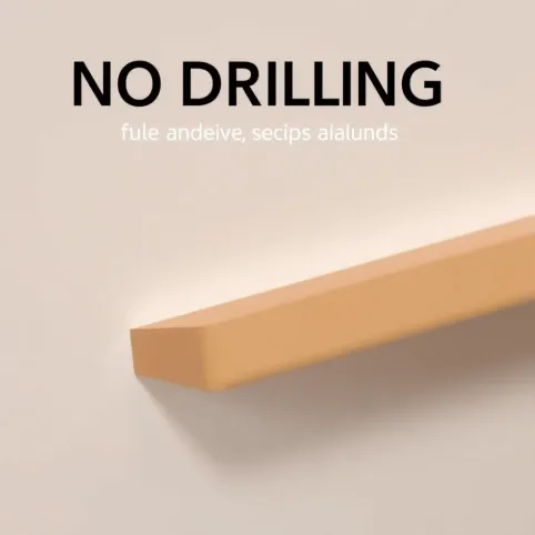 Jak przymocować półkę do ściany bez wiercenia