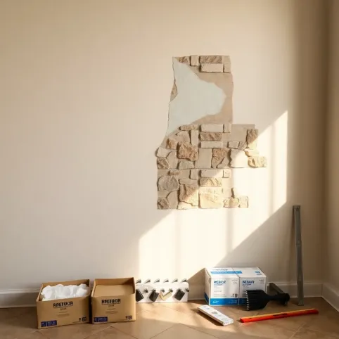 Jak układać kamień dekoracyjny na ścianę