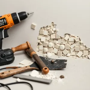 Jak usunąć mozaikę ze ściany