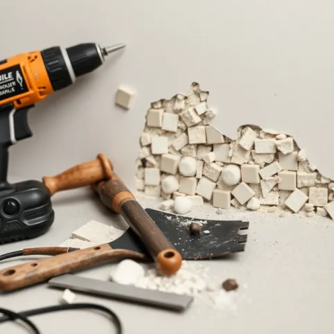 Jak usunąć mozaikę ze ściany