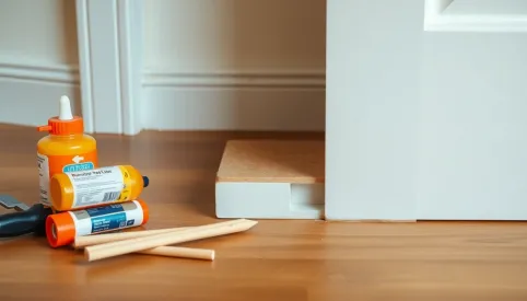 Jak zamontować listwy przypodłogowe przy drzwiach