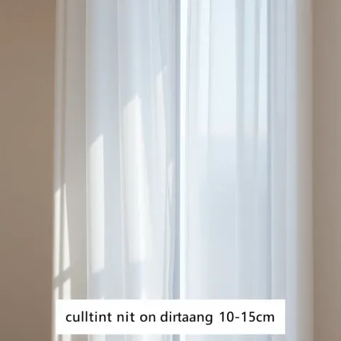 Jaka odległość firanki od ściany