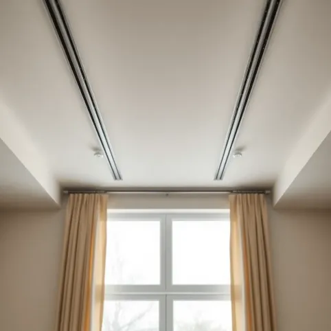 Jaka odległość między szynami sufitowymi