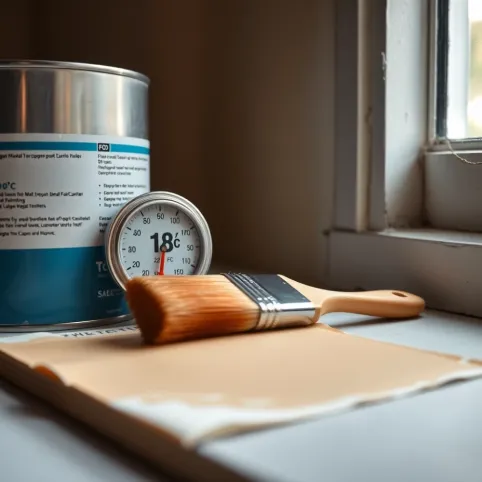 Jaka temperatura do malowania ścian