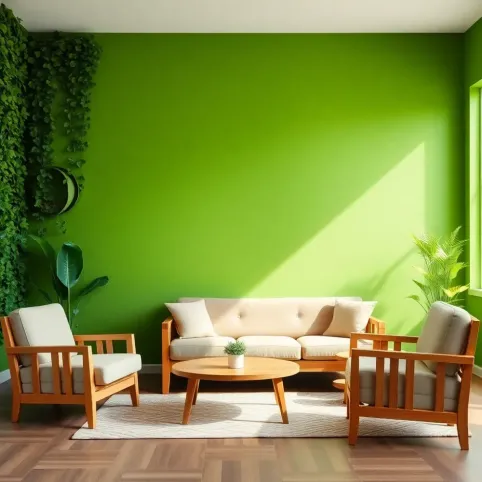 Jaki kolor mebli do zielonych ścian