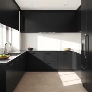 Jaki kolor ścian do czarnych mebli kuchennych