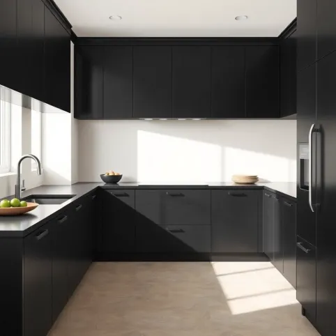 Jaki kolor ścian do czarnych mebli kuchennych