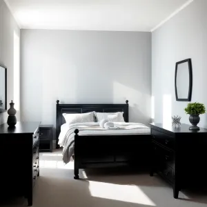 Jaki kolor ścian do czarnych mebli w sypialni