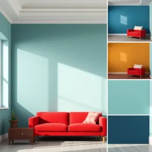 Jaki kolor ścian do czerwonej kanapy