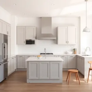 Jaki kolor ścian do jasno szarych mebli kuchennych