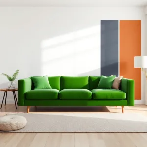 Jaki kolor ścian do zielonej kanapy
