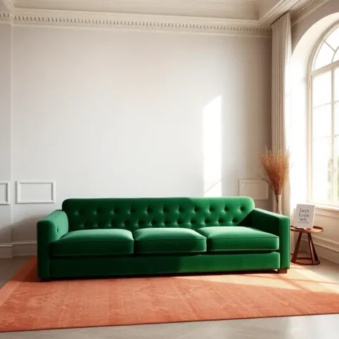 jaki kolor ścian do zielonej sofy