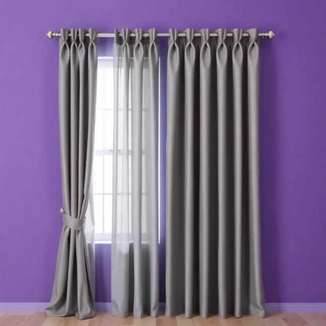 Jaki kolor zasłon do fioletowych ścian