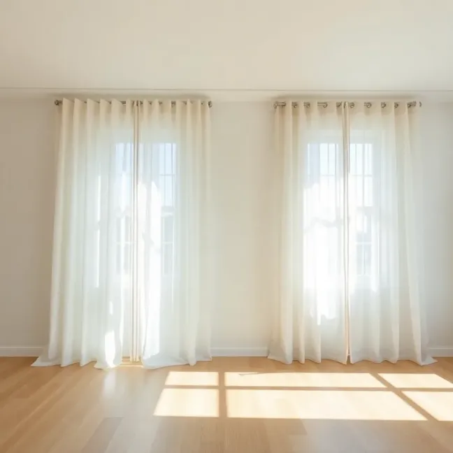 Jakie firany do szyny sufitowej