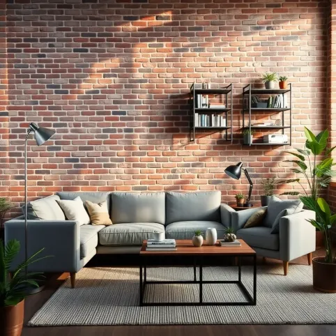 Jakie meble do ściany z cegły