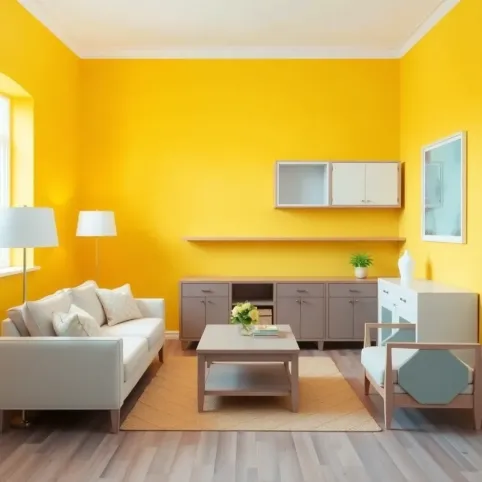 jakie meble do żółtych ścian