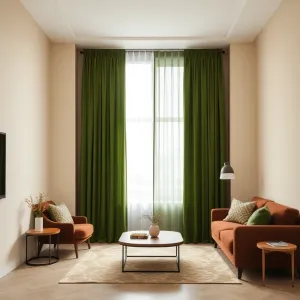 Jakie zasłony do beżowych ścian i brązowych mebli