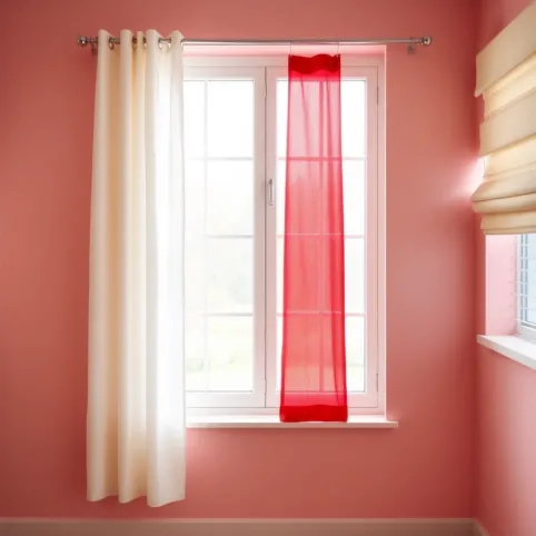 Jakie zasłony do różowych ścian