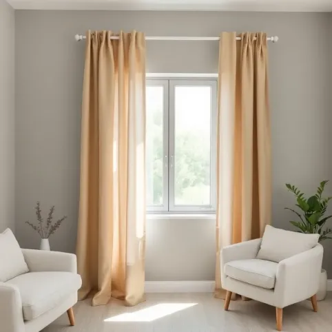 Jakie zasłony do szarych ścian i białych mebli