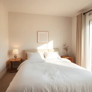 Jasne kolory ścian w sypialni