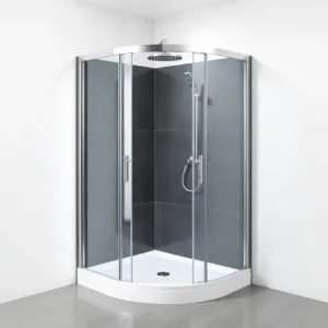 kabina prysznicowa z tylnymi ściankami