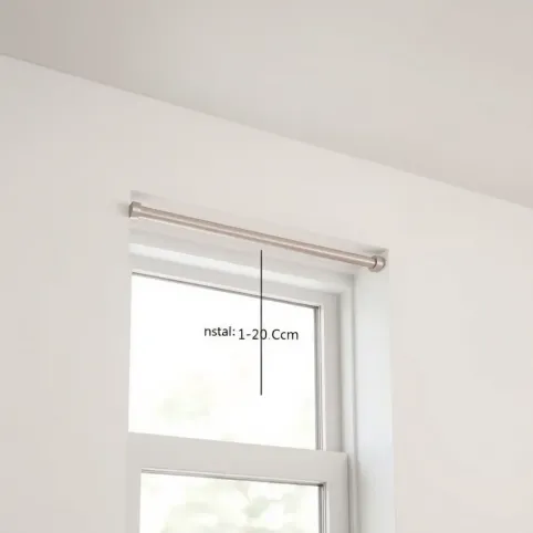 Karnisz ile od sufitu