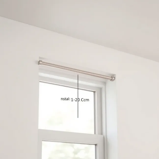 Karnisz ile od sufitu